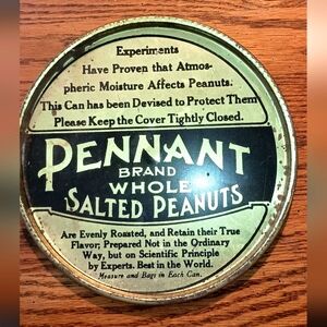 Vintage Planters Salted Peanut Lid only.